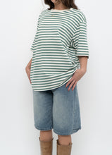 Load image into Gallery viewer, UNIQLO x Green, White Striped Cotton Tee (XS-L)