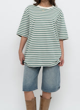 Load image into Gallery viewer, UNIQLO x Green, White Striped Cotton Tee (XS-L)
