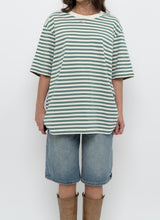 Load image into Gallery viewer, UNIQLO x Green, White Striped Cotton Tee (XS-L)