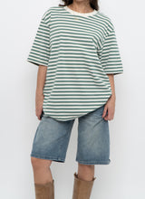 Load image into Gallery viewer, UNIQLO x Green, White Striped Cotton Tee (XS-L)