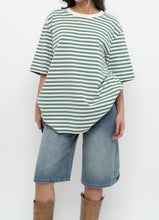Load image into Gallery viewer, UNIQLO x Green, White Striped Cotton Tee (XS-L)