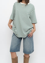 Load image into Gallery viewer, UNIQLO x Green, White Striped Cotton Tee (XS-L)
