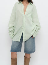 Load image into Gallery viewer, Vintage x BANANA REPUBLIC Pale Green Linen Oversized Blouse (S-XL)