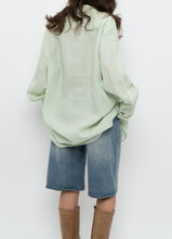 Load image into Gallery viewer, Vintage x BANANA REPUBLIC Pale Green Linen Oversized Blouse (S-XL)