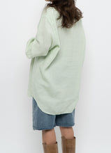 Load image into Gallery viewer, Vintage x BANANA REPUBLIC Pale Green Linen Oversized Blouse (S-XL)