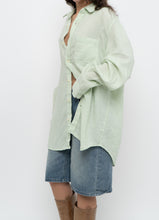 Load image into Gallery viewer, Vintage x BANANA REPUBLIC Pale Green Linen Oversized Blouse (S-XL)