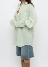 Load image into Gallery viewer, Vintage x BANANA REPUBLIC Pale Green Linen Oversized Blouse (S-XL)