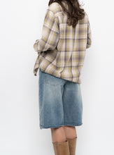 Load image into Gallery viewer, Vintage x Beige, Green Plaid Cotton Flannel (XS-M)