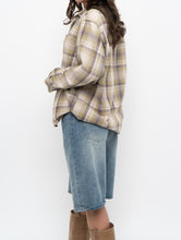 Load image into Gallery viewer, Vintage x Beige, Green Plaid Cotton Flannel (XS-M)