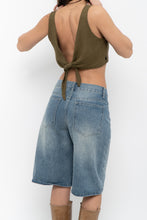 Load image into Gallery viewer, ANNA CLA x Olive Green Linen Crop Tank (S, M)