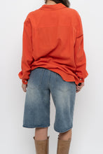 Load image into Gallery viewer, Vintage x EMMA JAMES Orange Linen Oversized Buttonup (XS-M)