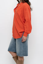 Load image into Gallery viewer, Vintage x EMMA JAMES Orange Linen Oversized Buttonup (XS-M)