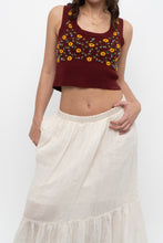 Load image into Gallery viewer, Vintage x Made in Hong Kong x CLUB MONACO Lambswool Burgundy Embroidered Top (XS, S)