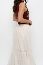 Load image into Gallery viewer, Vintage x Made in Hong Kong x CLUB MONACO Lambswool Burgundy Embroidered Top (XS, S)