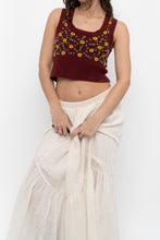 Load image into Gallery viewer, Vintage x Made in Hong Kong x CLUB MONACO Lambswool Burgundy Embroidered Top (XS, S)