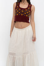 Load image into Gallery viewer, Vintage x Made in Hong Kong x CLUB MONACO Lambswool Burgundy Embroidered Top (XS, S)
