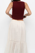 Load image into Gallery viewer, Vintage x Made in Hong Kong x CLUB MONACO Lambswool Burgundy Embroidered Top (XS, S)