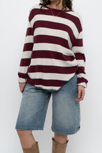 Load image into Gallery viewer, Vintage x GAP Burgundy, Cream Cotton Long Sleeve (XS-M)