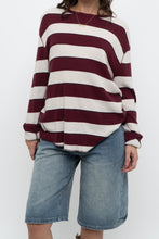 Load image into Gallery viewer, Vintage x GAP Burgundy, Cream Cotton Long Sleeve (XS-M)