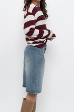 Load image into Gallery viewer, Vintage x GAP Burgundy, Cream Cotton Long Sleeve (XS-M)