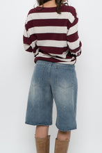 Load image into Gallery viewer, Vintage x GAP Burgundy, Cream Cotton Long Sleeve (XS-M)