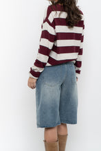 Load image into Gallery viewer, Vintage x GAP Burgundy, Cream Cotton Long Sleeve (XS-M)