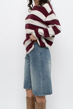 Load image into Gallery viewer, Vintage x GAP Burgundy, Cream Cotton Long Sleeve (XS-M)