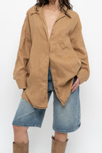 Load image into Gallery viewer, Vintage x BAILEY Camel Linen Oversized Top (S-XL)