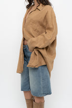 Load image into Gallery viewer, Vintage x BAILEY Camel Linen Oversized Top (S-XL)
