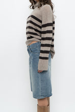 Load image into Gallery viewer, BANANA REPUBLIC x Brown Striped Cashmere Turtleneck (XS-M)
