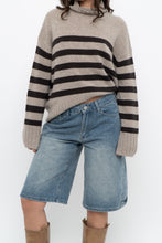 Load image into Gallery viewer, BANANA REPUBLIC x Brown Striped Cashmere Turtleneck (XS-M)