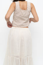 Load image into Gallery viewer, Vintage x GUESS JEANS Beige Eyelette Cotton Tank (S)