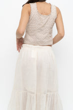 Load image into Gallery viewer, Vintage x GUESS JEANS Beige Eyelette Cotton Tank (S)
