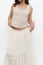 Load image into Gallery viewer, Vintage x GUESS JEANS Beige Eyelette Cotton Tank (S)