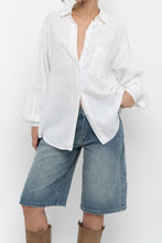 Load image into Gallery viewer, Vintage x Made in Ukraine x White Linen Buttonup (XS-M)