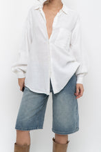 Load image into Gallery viewer, Vintage x Made in Ukraine x White Linen Buttonup (XS-M)