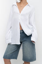 Load image into Gallery viewer, 4OUR DREAMERS x White Cotton Textured Oversized Buttonup (XS-XL)