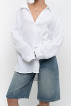 Load image into Gallery viewer, 4OUR DREAMERS x White Cotton Textured Oversized Buttonup (XS-XL)