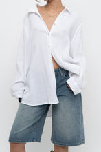 Load image into Gallery viewer, 4OUR DREAMERS x White Cotton Textured Oversized Buttonup (XS-XL)
