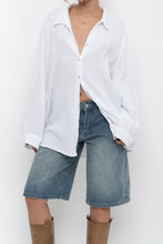 Load image into Gallery viewer, 4OUR DREAMERS x White Cotton Textured Oversized Buttonup (XS-XL)
