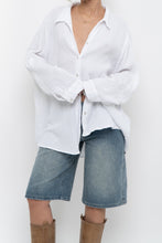 Load image into Gallery viewer, 4OUR DREAMERS x White Cotton Textured Oversized Buttonup (XS-XL)