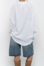 Load image into Gallery viewer, 4OUR DREAMERS x White Cotton Textured Oversized Buttonup (XS-XL)
