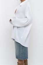 Load image into Gallery viewer, 4OUR DREAMERS x White Cotton Textured Oversized Buttonup (XS-XL)
