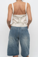 Load image into Gallery viewer, ZARA x Deadstock Beige Floral Embroidered Cotton Tank (S)
