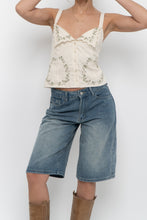 Load image into Gallery viewer, ZARA x Deadstock Beige Floral Embroidered Cotton Tank (S)