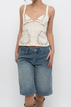 Load image into Gallery viewer, ZARA x Deadstock Beige Floral Embroidered Cotton Tank (S)
