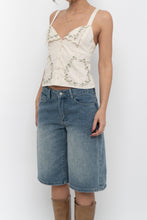 Load image into Gallery viewer, ZARA x Deadstock Beige Floral Embroidered Cotton Tank (S)