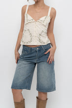 Load image into Gallery viewer, ZARA x Deadstock Beige Floral Embroidered Cotton Tank (S)