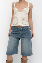 Load image into Gallery viewer, ZARA x Deadstock Beige Floral Embroidered Cotton Tank (S)
