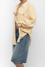 Load image into Gallery viewer, Vintage x EATONS Butter Yellow Silk Blouse (S, M)